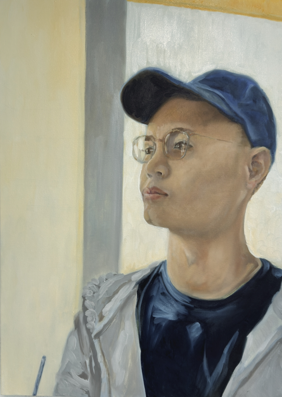 Iced Mocha Moment, oil on canvas by Alan Brash